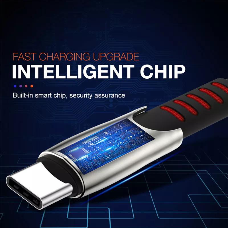 Cablu de date incarcare-sincronizare gaming design type c negru+auriu a8866